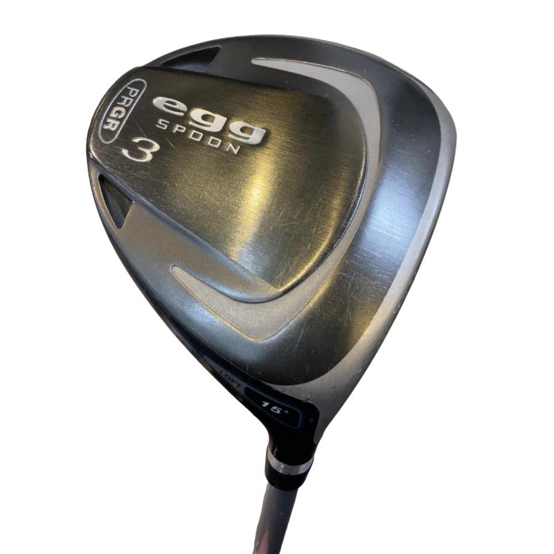 【中古】 プロギア egg M.F.D SPOON 3W(15°) フェアウェイウッド FW eggオリジナルカーボン (フレックスSR) メンズ 男性用 右利き 右用 Cランク ゴルフクラブ