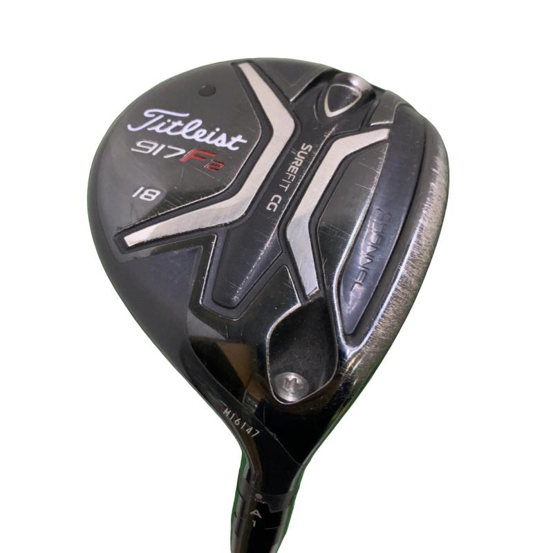 【中古】 タイトリスト 917 F2 18° フェアウェイウッド FW Tour AD IZ-6 (フレックスS) メンズ 男性用 右利き 右用 Cランク ゴルフクラブ