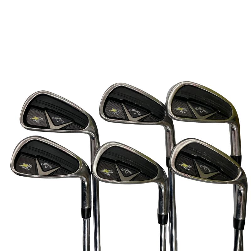 【中古】 キャロウェイ X2 HOT PRO 6S アイアン仕掛ける IR Dynamic Gold (フレックスS) メンズ 成人男性用 右利き 右用 C序列付ける ゴルフ野球クラブ