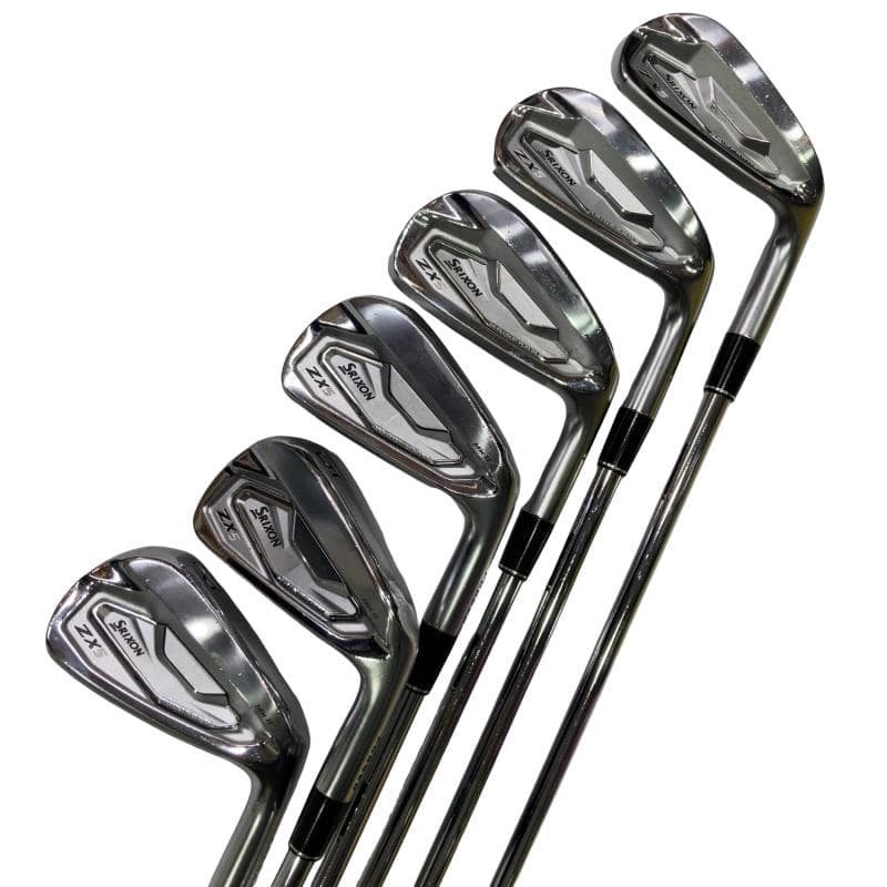 【中古】 ダンロップ SRIXON ZX5 Mk II 6S アイアンセット IR 純正特注シャフト (フレックスS) メンズ 男性用 右利き 右用 Cランク ゴルフクラブ｜ゴルフパートナー 中古クラブ店