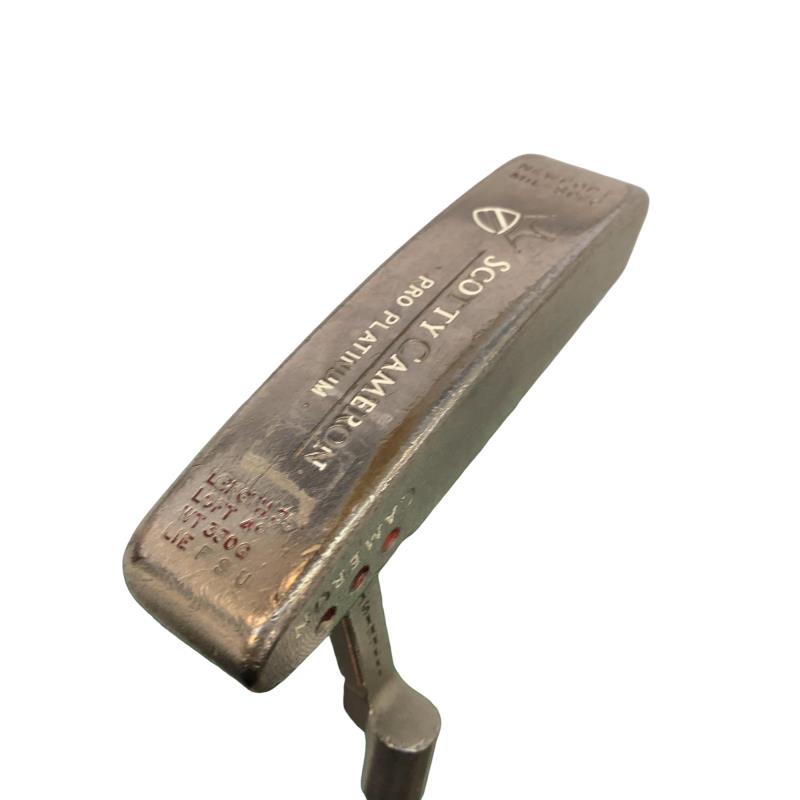 【中古】 タイトリスト SCOTTY CAMERON PRO PLATINUM NEWPORT MID SLANT ●●● パター PT Micro Step (フレックスその他) メンズ 男性用 右利き 右用 Dランク ゴルフクラブ