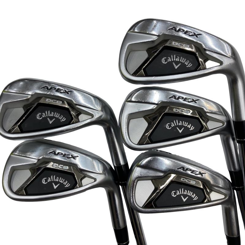 【中古】 キャロウェイ APEX DCB(2021) 6S アイアンセット IR NS PRO ZELOS 7 (フレックスS) メンズ 男性用 右利き 右用 Cランク ゴルフクラブ