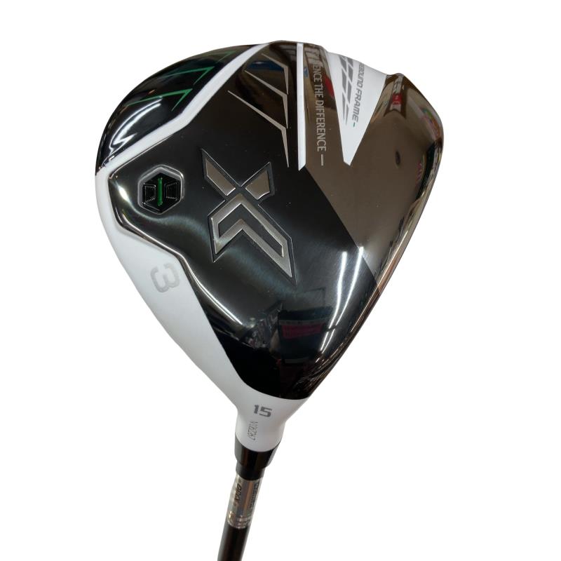 【中古】 ダンロップ XXIO(2022) eks ホワイト 3W フェアウェイウッド FW Miyazaki AX-2(FW) (フレックスSR) メンズ 男性用 右利き 右用 Bランク ゴルフクラブ
