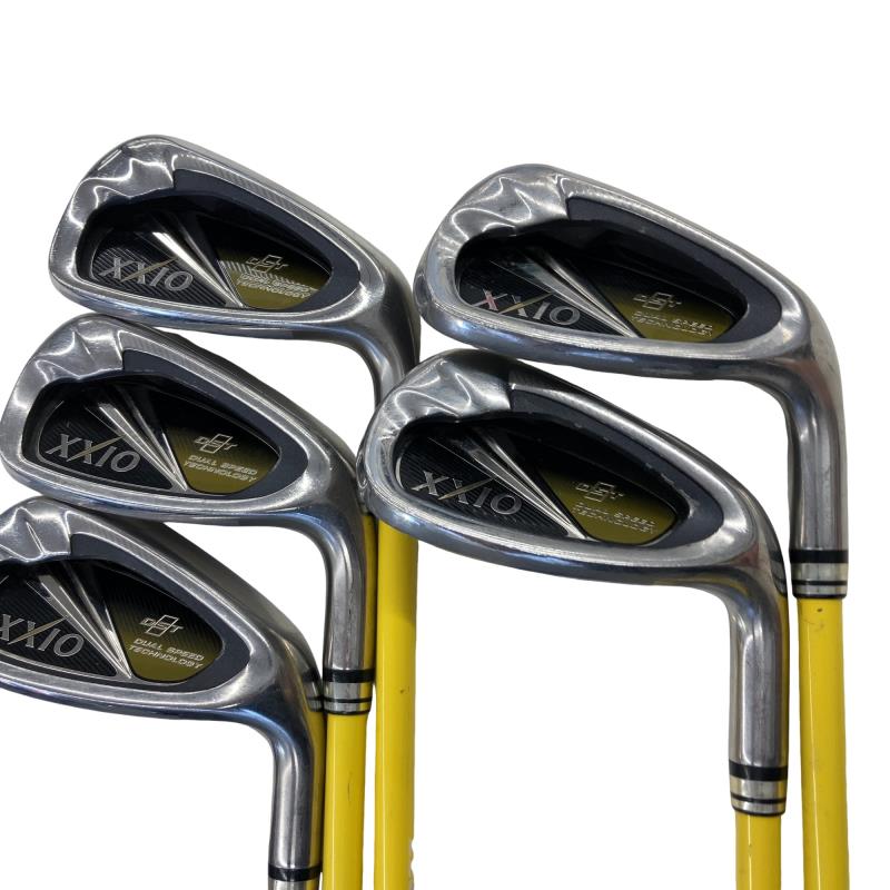 【中古】 ダンロップ XXIO(2014) 5S(黄色) アイアン書き割り IR XXIO MP800(アイアン)黄色 (フレックスR) メンズ 成人男性用 右利き 右用 C位置づける ゴルフ野球クラブ
