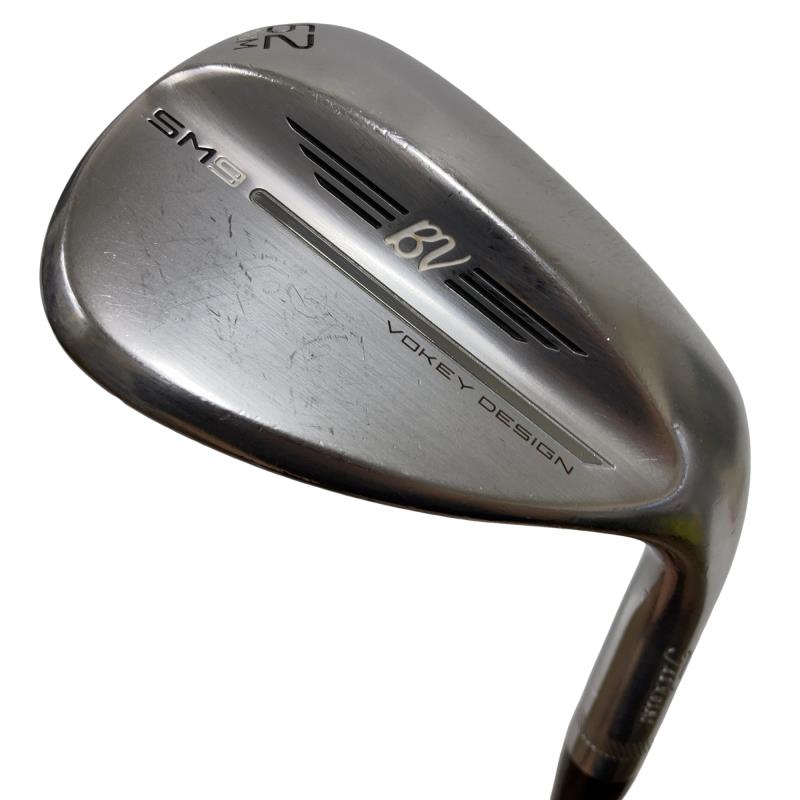 【中古】 タイトリスト VOKEY SPIN MILLED SM9 ツアークロム 62°/08°M ウェッジ WG 純正特注シャフト (フレックスX) メンズ 男性用 右利き 右用 Dランク ゴルフクラブ