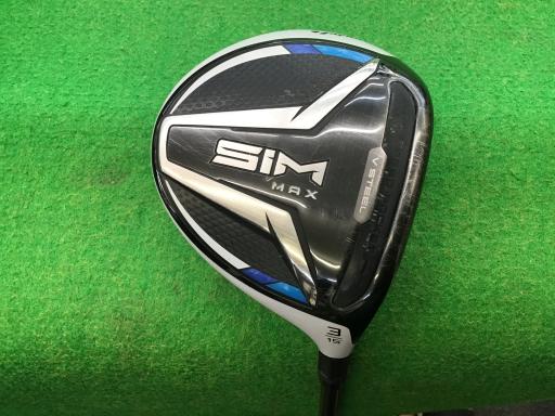 【中古】 テーラーメイド SIM MAX 3W フェアウェイウッド FW TENSEI BLUE TM50(FW) (フレックスS) メンズ 男性用 右利き 右用 Cランク ゴルフクラブ