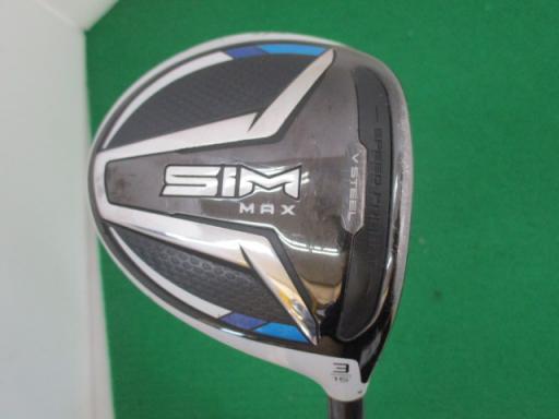 【中古】 テーラーメイド SIM MAX 3W フェアウェイウッド FW リシャフト (フレックスその他) メンズ 男性用 右利き 右用 Cランク ゴルフクラブ