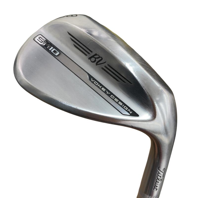 【中古】 タイトリスト VOKEY SPIN MILLED SM10 ツアークロム 58°/08°M ウェッジ WG 純正特注シャフト (フレックスS) メンズ 男性用 右利き 右用 Cランク ゴルフクラブ