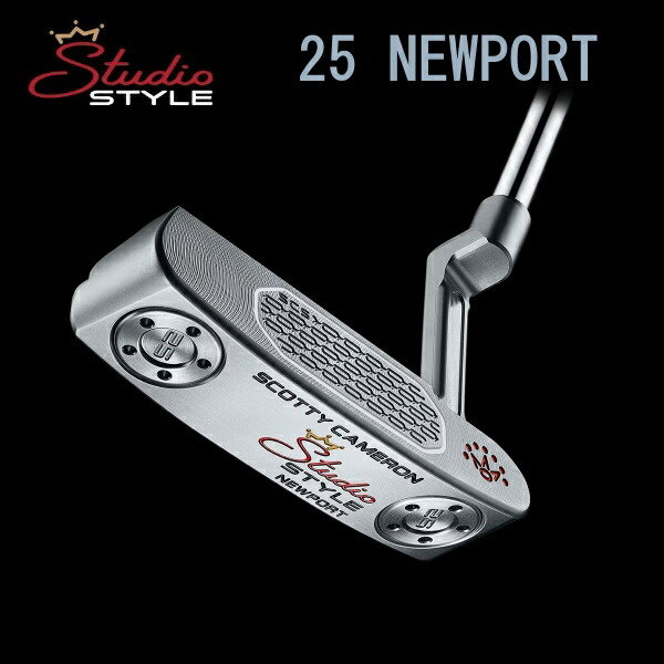 2025 Titleist  ScottyCameron Studio Style 『NEWPORT』日本置き目品\u003cBR\u003eタイトリスト  スコッティキャメロン  制作室 表現スタイル『ニュー界面 /  34in』 パター