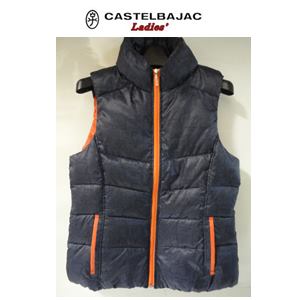 『60% OFF』CASTELBAJAC カステルバジャック HEAT POP 綿入りダウンベスト【ネイビー】24513-203 レディースウェア｜ゴルフプラザセブンツー
