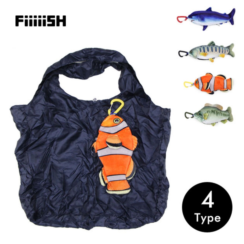 楽天市場 まるでホンモノの魚 Streamtrail エコバッグ フィッシュ ゴルフポケット楽天市場店