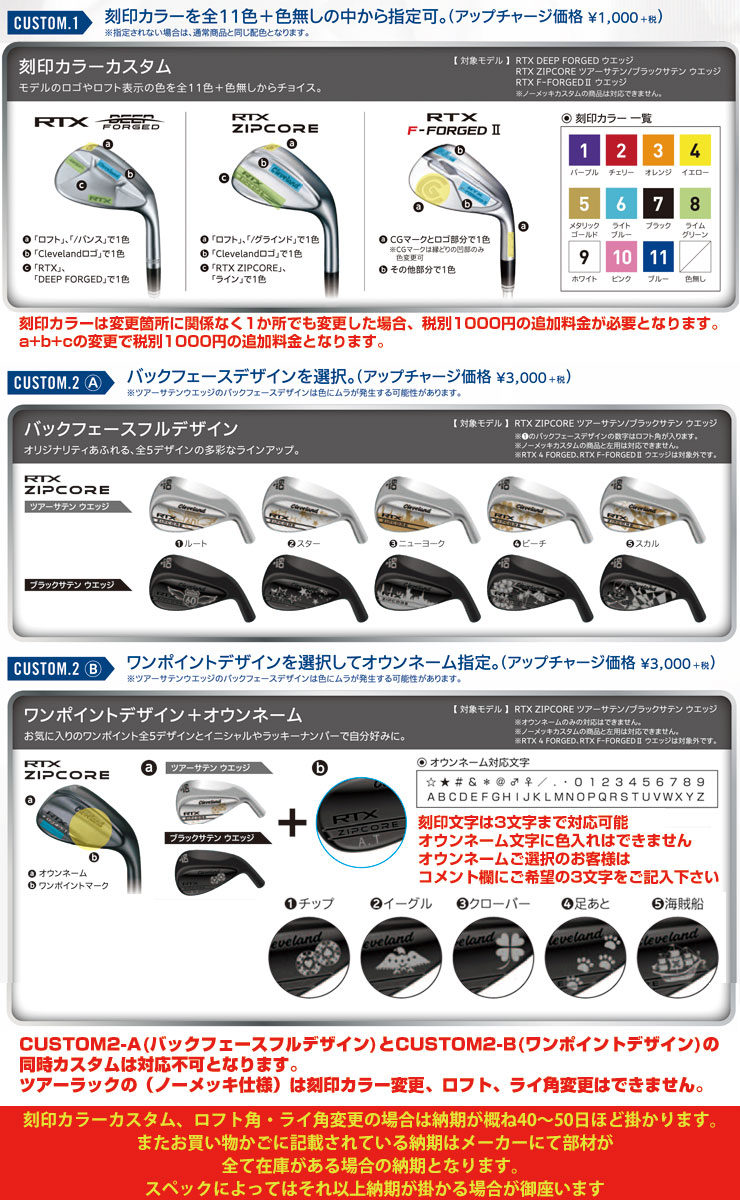 ケービーエス Wedge ウエッジ クラブ 特注カスタムクラブ ツアー ウェッジkbs Rtx シャフト ゴルフレンジャーボール初速 スピン量が安定 思い通りのコントロール性能を実現 Cleveland ツアーサテン Tour ジップコア クリーブランド Kbs ジップコア