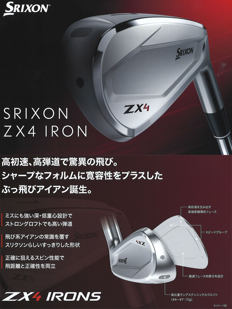 【楽天市場】スリクソン ZX4 アイアン N.S.PRO 950GH neo スチールシャフト 6本セット[＃5-P]：ゴルフレンジャー
