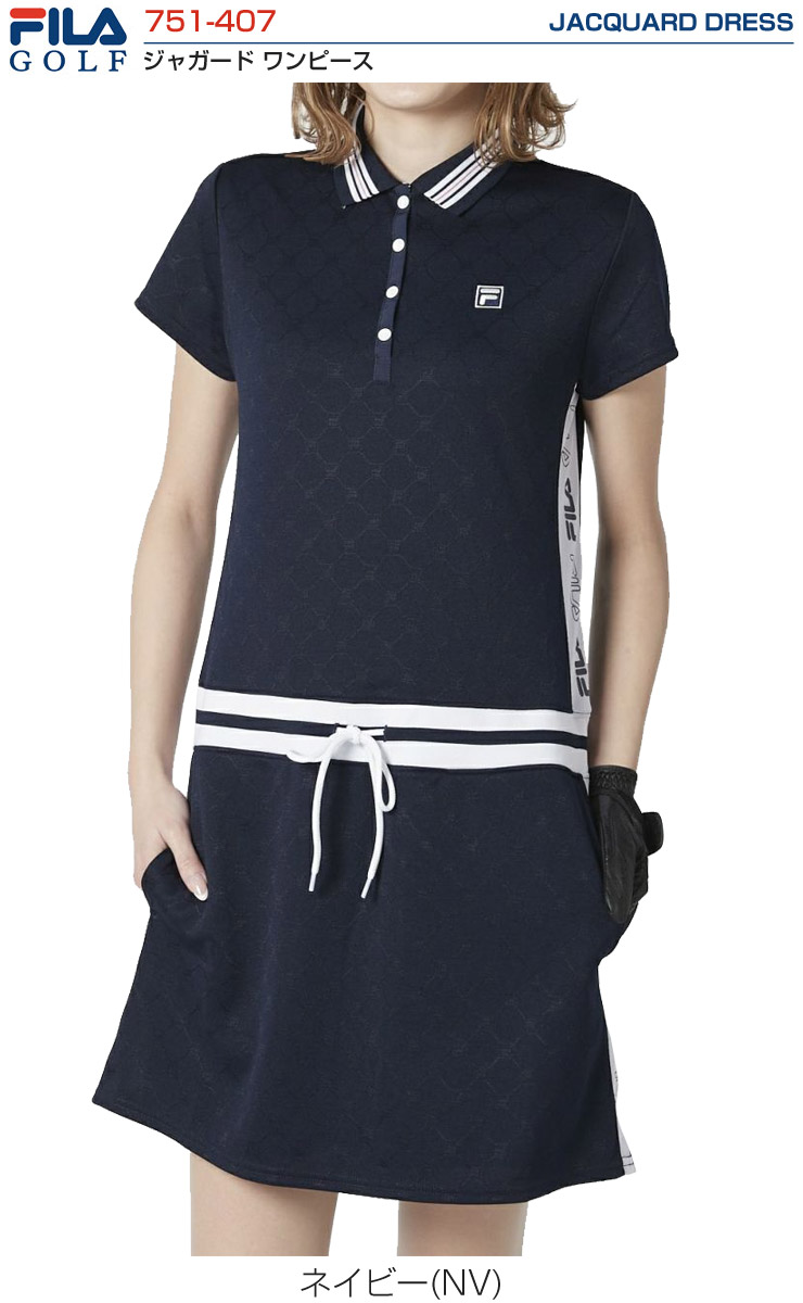 楽天市場 フィラゴルフ レディース ゴルフウェア ジャガード ワンピース 751 407 21年春夏モデル M Ll あす楽対応 ゴルフレンジャー