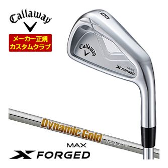 Callaway キャロウェイ X フォージド マックス アイアン 単品[＃4、＃5、＃6、＃7、＃8、＃9、PW] ダイナミックゴールド 120 シャフト 特注カスタム ゴルフクラブ 日本正規品