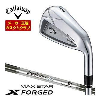 キャロウェイ Callaway X フォージド マックス はやりっ児アイアン 単品[＃4、＃5、＃6、＃7、＃8、＃9、PW] Aerotech Steel Fiber i110cw 立て坑 特注カスタム野球クラブ メンズクラブ-クラブ-アイアン