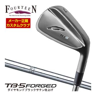 特注カスタムクラブ フォーティーン 2025NEW TB-5 FORGED アイアン ダイヤモンドブラックサテン仕上げ N.S. PRO 950GH シャフト 単品[＃5、＃6、＃7、＃8、＃9、PW] 21,038円