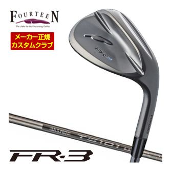 Fourteen フォーティーン FR-3 ウエッジ ダイヤモンドブラックサテン仕上げ Fourteenオリジナル TS-101w BLACK Edition スチール シャフト 特注カスタムクラブ ウェッジ ゴルフクラブ