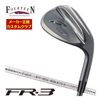 Fourteen フォーティーン FR-3 ウエッジ ダイヤモンドブラックサテン仕上げ Fourteenオリジナル FS-90i スチール シャフト 特注カスタムクラブ ウェッジ ゴルフクラブ
