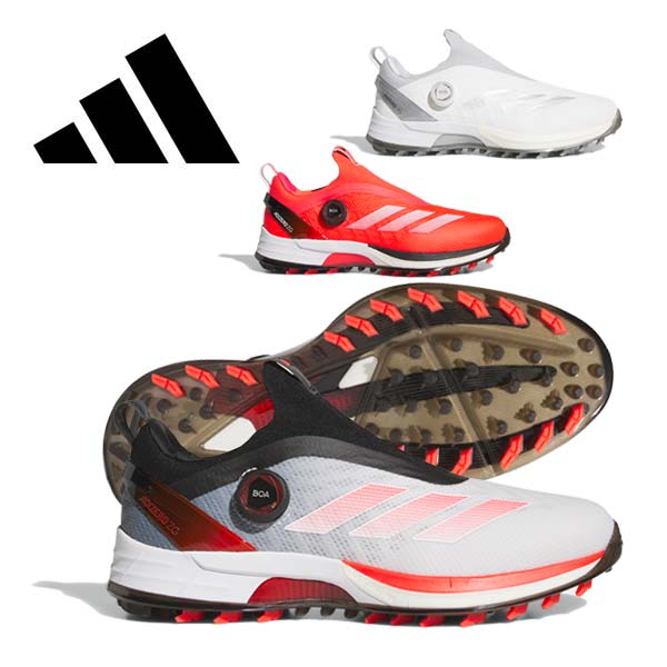 アディダス ADIZERO ZG 25 BOA スパイクモア ゴルフシューズ メンズ NLK60 [即納]｜ゴルフレンジャー