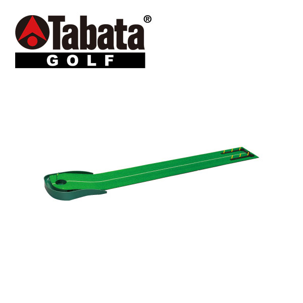 タバタ グリーンパターマット ライン入り 2.45＋ナビ パッティング練習用品 GV0127