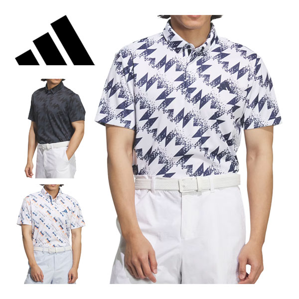 アディダス ゴルフ adidas Golf クライマクール AOP 半袖 ポロシャツ ウェア メンズ 2026年春夏モデル M-XL VZ093