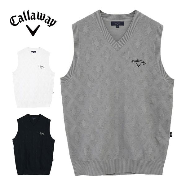 楽天市場】キャロウェイ ゴルフウェア ニットベスト メンズ C23119100