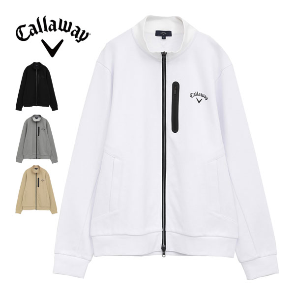 [SALE価格] キャロウェイ カノコダブルニット フルジップ スウェット ブルゾン ゴルフウェア メンズ 2025年秋冬モデル M-3L C25217101