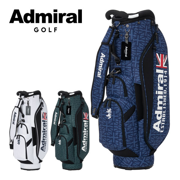 Admiral キャディバッグ ホワイト admg6ac7 楽天市場】アドミラルゴルフ モノグラム カートキャディバッグ