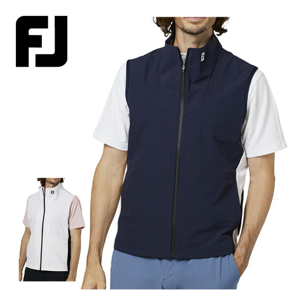 [SALE価格] フットジョイ FOOTJOY パッカブル 2重織 フルジップ ベスト ゴルフウェア メンズ 2025年秋冬モデル M-XL FJ-F25-M01