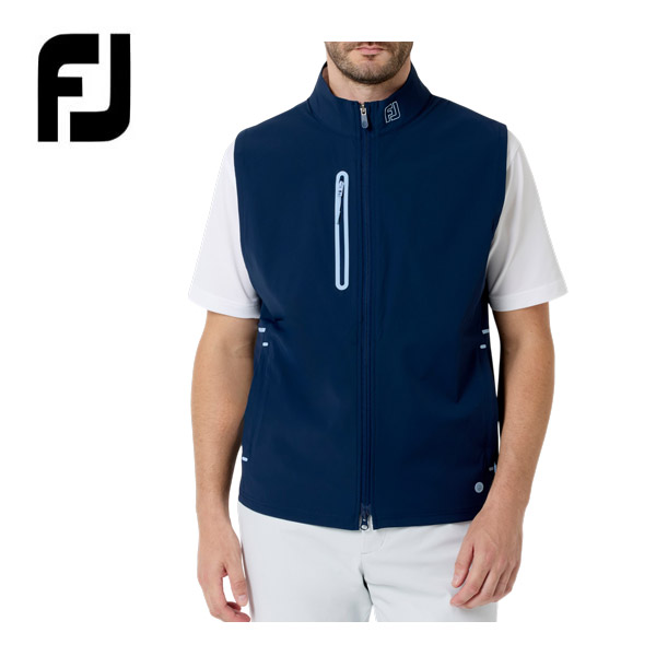 フットジョイ FOOTJOY TEMPO SERIES フルジップ アウターベスト ゴルフ御召しもの メンズ 2026年春夏真似形 M-XL FJ-S26-M02 [即納]