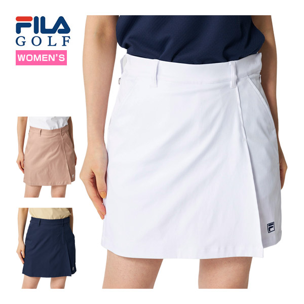 [SALE通貨価値] フィラゴルフ FILA GOLF ハイテンションツイル 巻きスコート風 さる股引きズボン下 御召しもの レディース 2026年春夏真似形 M-LL 756-341