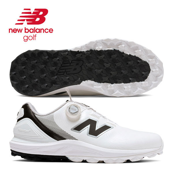 [SALE価格] ニューバランス new balance Fresh Foam X 2500 v5 SL Boa スパイクレスモデル ゴルフシューズ カラー：ホワイト/ブラック UG2500BA