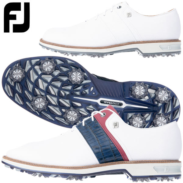 FootJoy - 新品　フットジョイ　グリーンジョイ　ゴルフシューズ　レースアップ　トライカラー 新品 フットジョイ グリーンジョイ ゴルフシューズ レースアップ