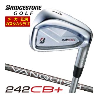 特注カスタムクラブ ブリヂストンゴルフ TOUR B 242CB+ アイアン 単品[＃4、＃5、＃6、＃7、＃8、＃9、PW] VANQUISH BS50i シャフト