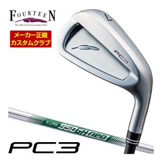 特注カスタムクラブ フォーティーン 2024 PC3 アイアン N.S. PRO 950GH neo シャフト 単品[＃5、＃6、＃7、＃8、＃9、PW]