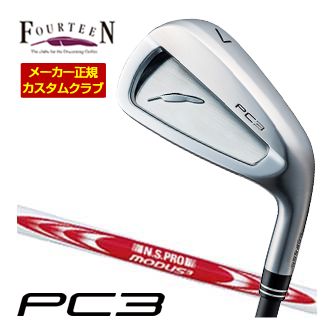 特注カスタムクラブ フォーティーン 2024 PC3 アイアン N.S.PRO MODUS3 TOUR125 シャフト 単品[＃5、＃6、＃7、＃8、＃9、PW]