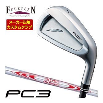 特注カスタムクラブ フォーティーン 2024 PC3 アイアン N.S.PRO MODUS3 TOUR130 シャフト 単品[＃5、＃6、＃7、＃8、＃9、PW]