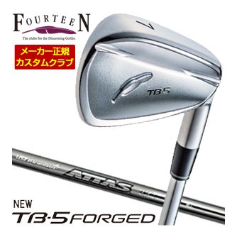 特注カスタムクラブ フォーティーン 2025NEW TB-5 FORGED アイアン USTマミヤ アッタス アイアン 115 シャフト 4本セット[＃7-P]