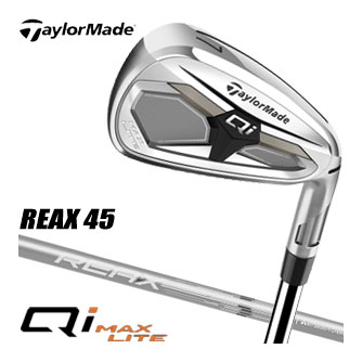 テーラーメイド Qi マックスライト アイアン REAX 45 シャフト 6本セット[＃6-PW、AW]