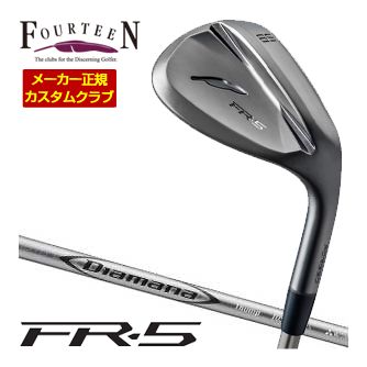 特注カスタムクラブ フォーティーン FR-5 ウエッジ ダイヤモンドブラックサテン仕上げ 三菱 ディアマナ Thump Iron シャフト