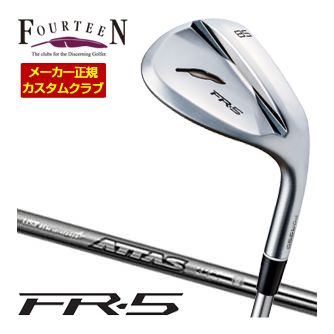 特注カスタムクラブ フォーティーン FR-5 ウエッジ パールサテン仕上げ USTマミヤ アッタス アイアン 10 シャフト