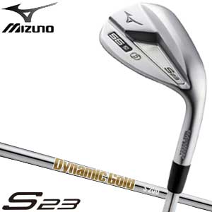 ミズノ S23 ウエッジ ホワイトサテンブラッシュ仕上 Dynamic Gold HT 立て坑 [即納]