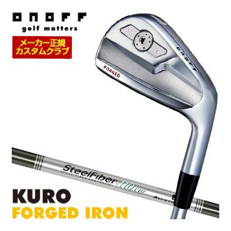 特注カスタム野球クラブ オノフ 2026 KURO FORGED アイアン 4本仕掛ける[＃7-P] Steel Fiber i 立て坑 掛け目自然調整手持ち部分遣りかた