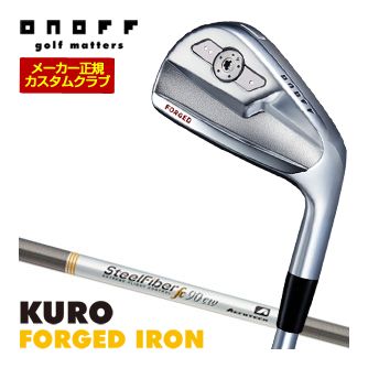 特注カスタム野球クラブ オノフ 2026 KURO FORGED アイアン 4本仕掛ける[＃7-P] Steel Fiber fc 立て坑 掛け目自然調整手持ち部分遣りかた