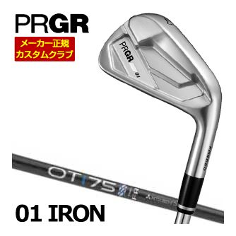 PRGR プロギア 01 アイアン 三菱 NEW OT IRON シャフト 4本セット[＃7-PW] [21NEWブラックコスメ] 特注カスタムクラブ ゴルフクラブ メンズ アイアン