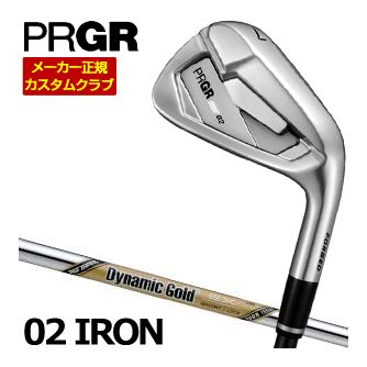 PRGR プロギア 02 アイアン ダイナミックゴールド ツアーイシュー EX シャフト 4本セット[＃7-PW] 特注カスタムクラブ ゴルフクラブ メンズ アイアン