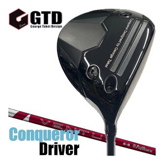 GTD ジョージ武井ひな形 Conqueror コンクワーラー １番ウッド フジクラ 24 Ventus RED 矢がら 特注カスタム野球クラブ