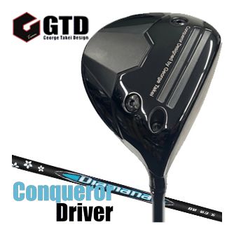GTD ジョージ武井ひな形 Conqueror コンクワーラー １番ウッド 三菱 ディアマナ BB 矢がら 特注カスタム野球クラブ