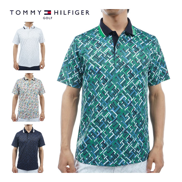 [SALE価格] トミーヒルフィガー ゴルフ ウェア メンズ THモノグラム 半袖 ポロシャツ THMA409 M-XL